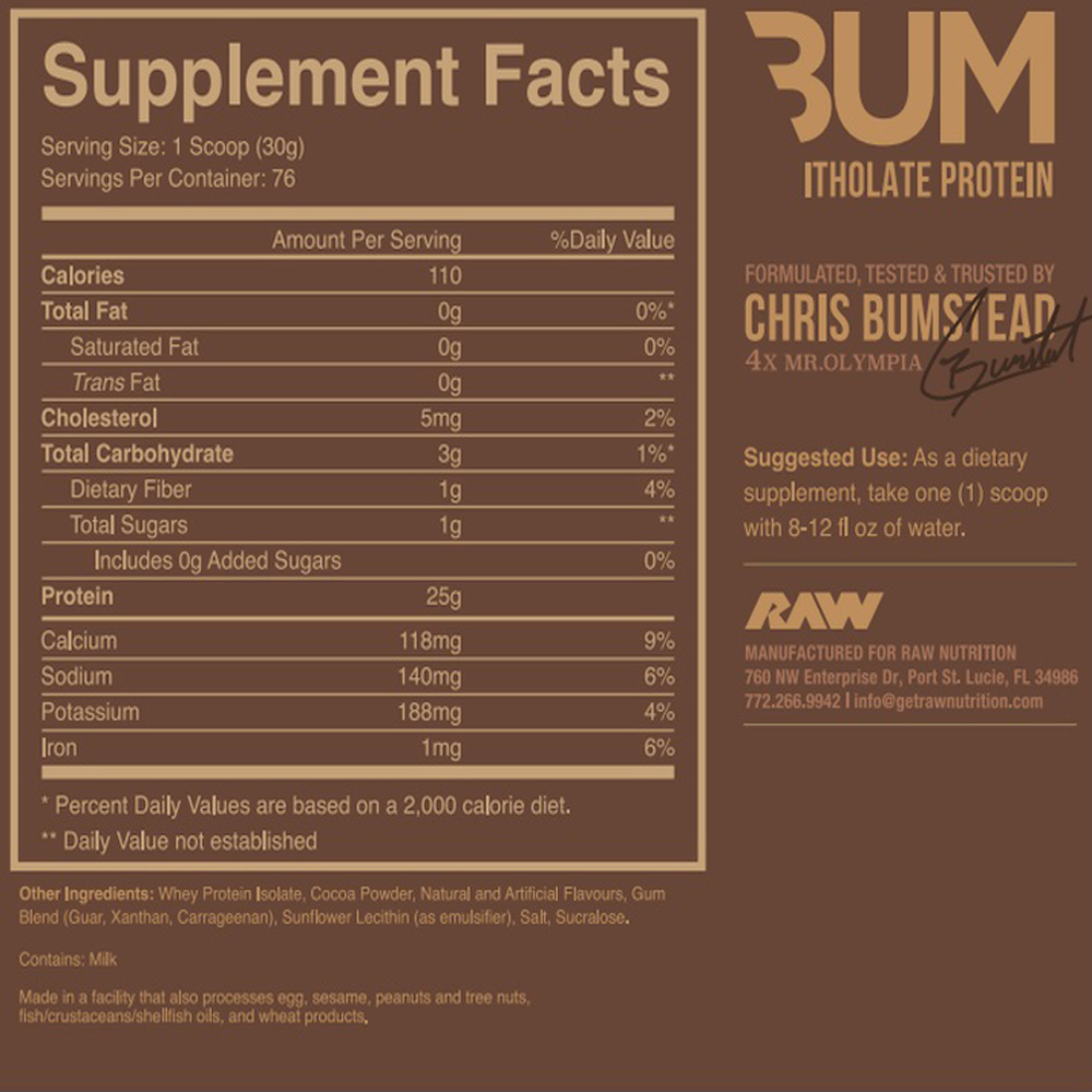 Raw Cbum Whey Itholate Protein Lbs L N D Ng City Supp